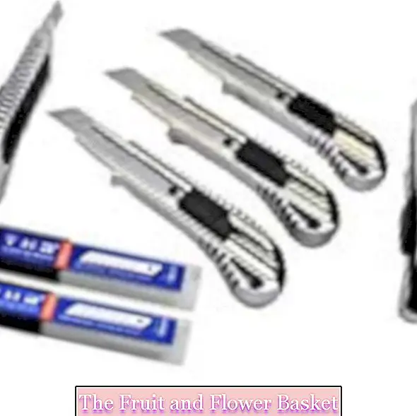 5 gabali Alu Professional Cutter THR liešanas lietderības nazis 18 mm noņemams asmens daudzfunkcionālais nazis + 20?