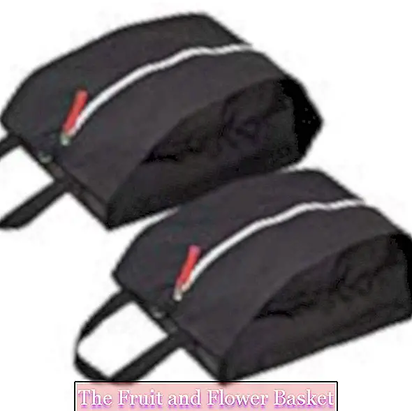 TRAVELTO Conjunto de 2 bolsos de sapatilhas / sacos organizadores em nylon leve e durável - com zíper?