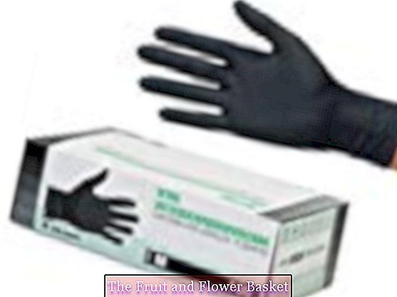 Nitrilové rukavice 100 ks Box (M, Čierny) Jednorazové rukavice, jednorazové rukavice, vyšetrovacie rukavice?