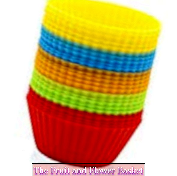 GOURMEO® 25 renk muffin kılıfı 5 renkte, tekrar kullanılabilir, yüksek kaliteli silikon, çevre dostu, BPA-?