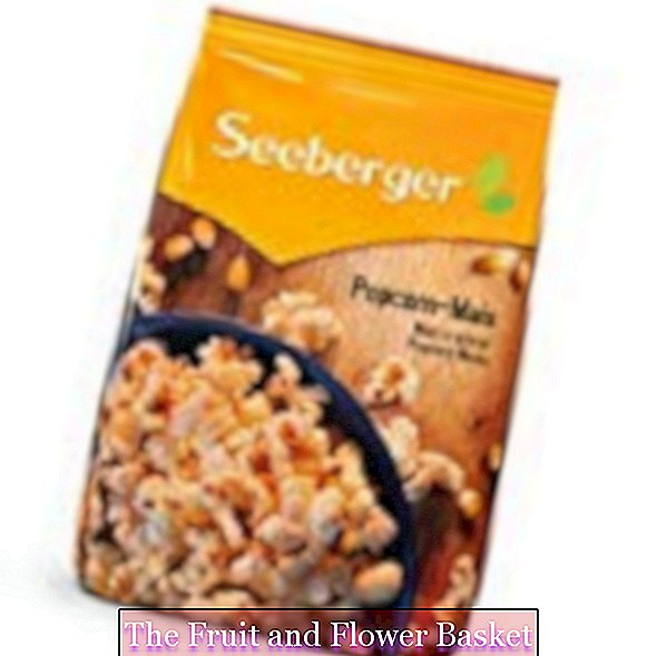 Seeberger popcorn majs, paket med 10 (10x 500 g paket)