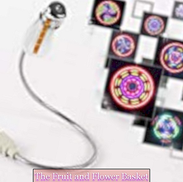 पीसी लैपटॉप नोटबुक (सिल्वर) के लिए 64 रंगीन एलईडी के साथ PIXNOR LED USB फैन फ्लेक्सिबल कूलिंग फैन