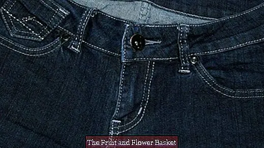 Medição da cintura quando calça jeans ou calça comprando sem encaixe