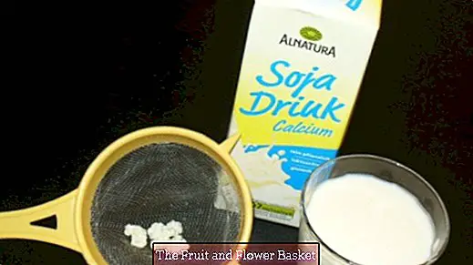 Sản xuất kefir không có đường sữa: với sữa đậu nành